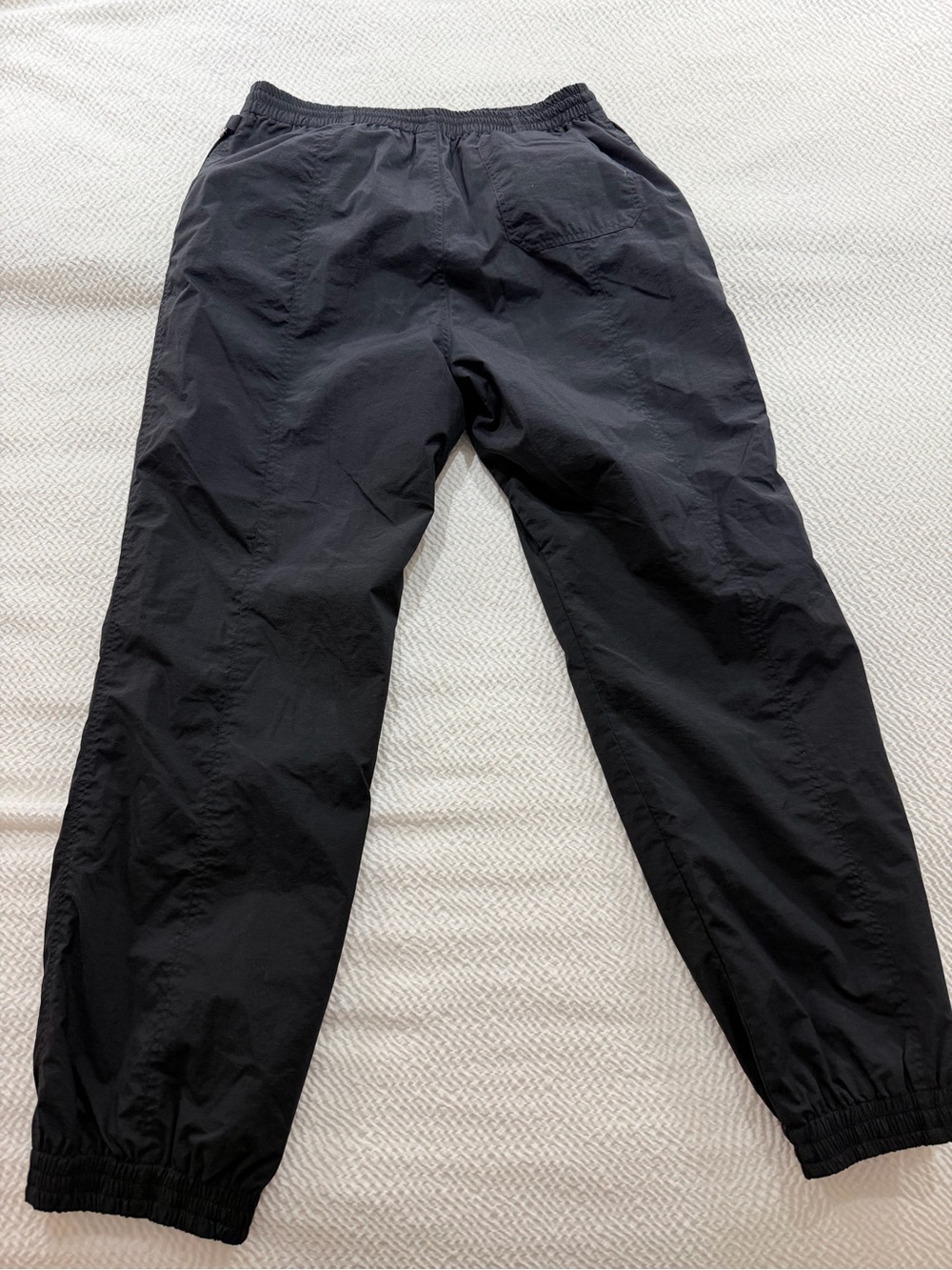 FERA Skiwear Black Snow Pants Mens M Insulated Nylon Elastic Cuff Winter Ski - Picture 7 of 9